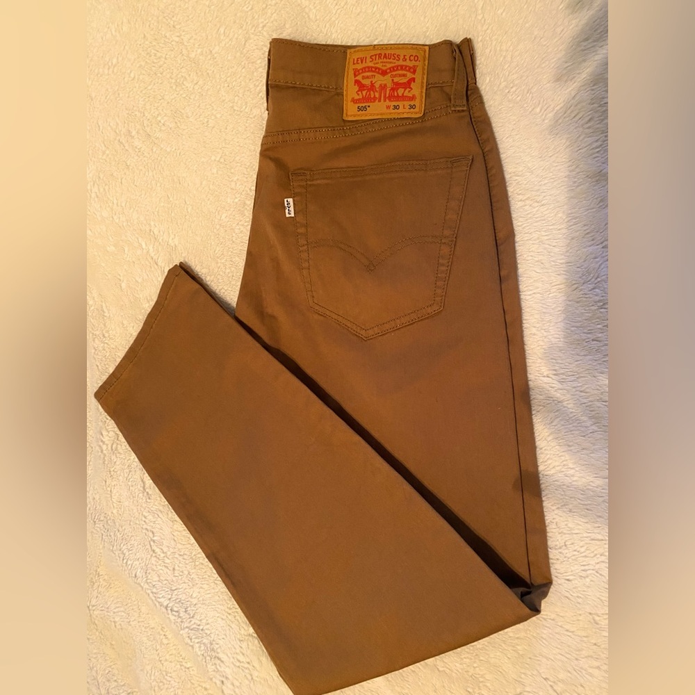 Levi's 505 Caraway Twill Regular-Fit Stretch Regular Jeans